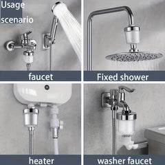 2pcs Shower Cotton Filter Water Faucet Strainer Purifier Universal Shower Filter