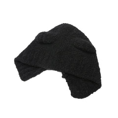 Women's Knit Embroidered Warm Wool Hat Hip Hop Cap