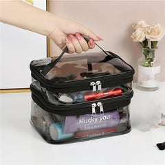 Clear Cosmetic Bag Travel Makeup Bag Waterproof Toiletry Bag Portable Organizer