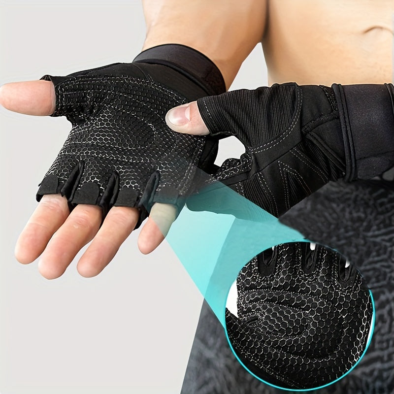 Unisex Fitness Gloves Non Slip Wrist Guards for Training