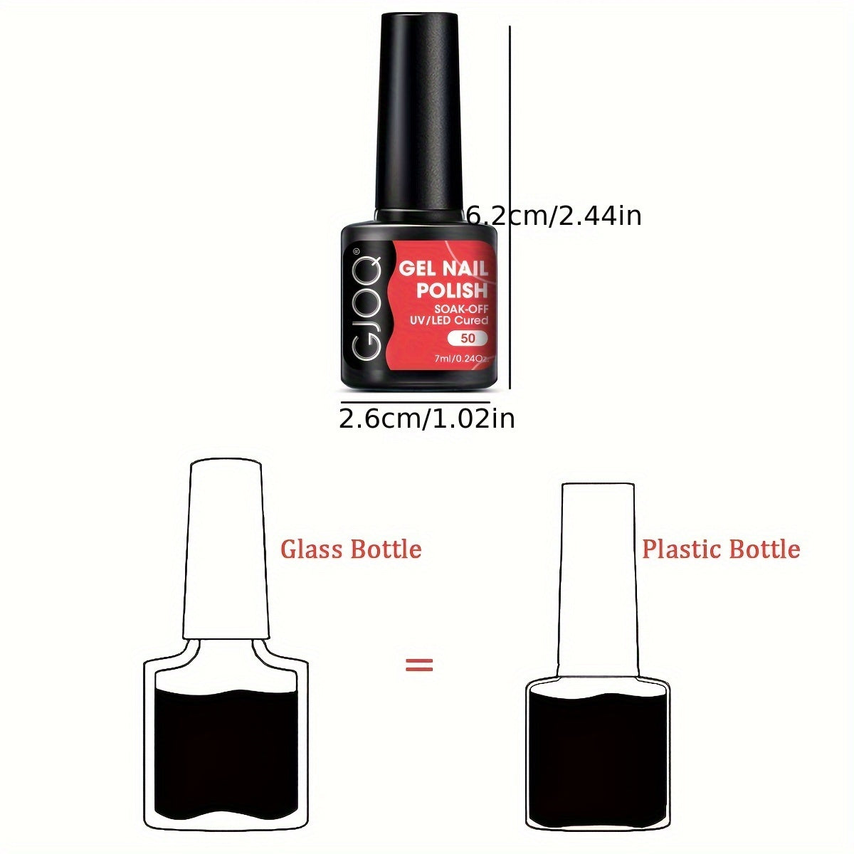 GJOQ Monochrome Gel Nail Polish - High Shine Finish