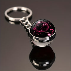 Starry Sky Alloy Keychain Pendant Small Key Chain Gift