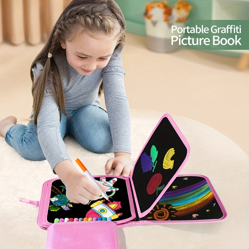 Blackboard Unicorn Reusable Drawing Board Toy for Kids