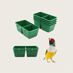 2pcs Bird Food Boxes Rabbit And Bird Trough Pet Bird Supplies