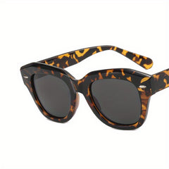 Square Tortoiseshell Frame Sunglasses Polarized UV400
