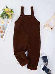 Girls Cartoon Bear Print Bib Pants for Autumn/Spring