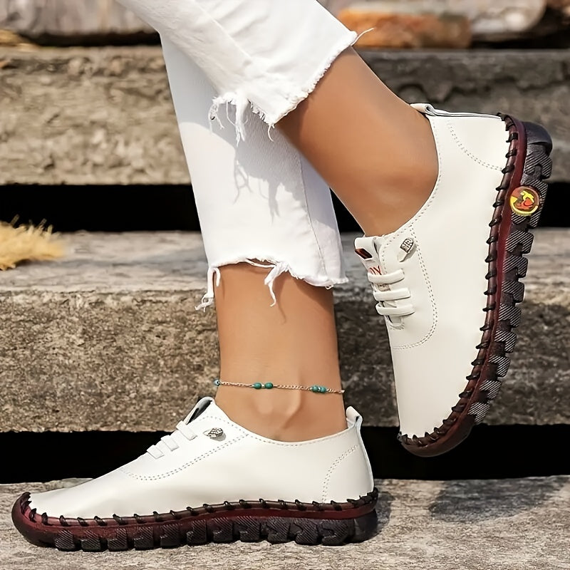 Women's Anti skid Sneakers Lace Up Outdoor Shoes Comfy Walking Shoes