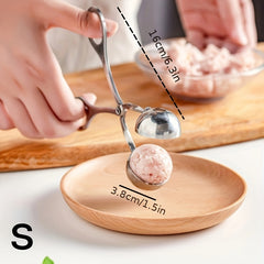 Stainless Steel Non-stick Meatball Maker Tongs Cake Pop Meatball Maker Ice Tongs