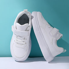 Girl's Solid Skate Shoes Comfy Non Slip Casual Sneakers For Kids