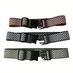 2 Pack No Show Elastic Belt Pants Adjuster Plastic Buckle