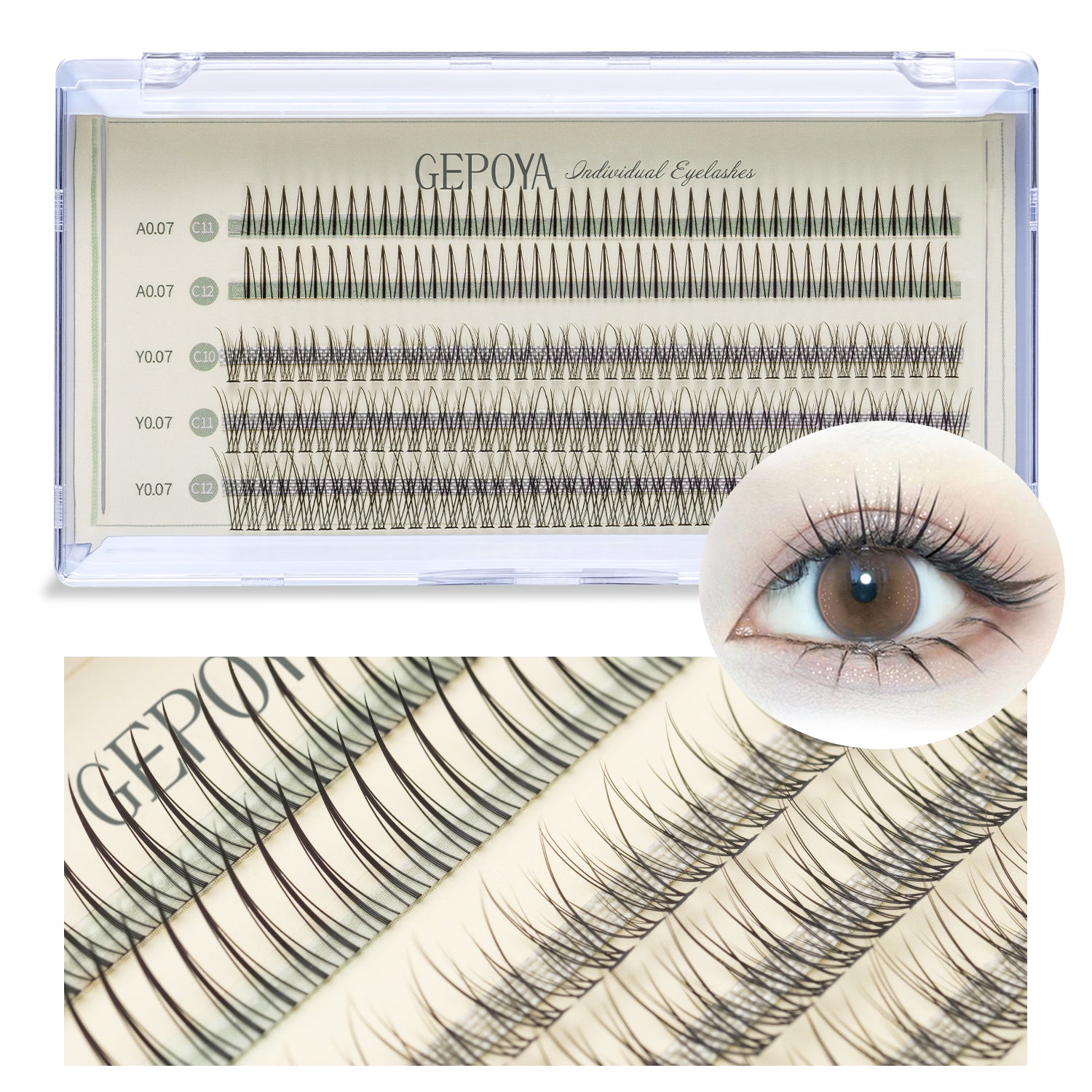 Individual Lashes Natural Look DIY Extension Kit