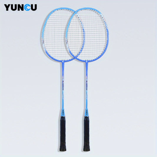 YUNCU Light Badminton Racket Set Carbon Fiber & Aluminum Alloy