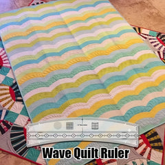 Wave Quilt Ruler Sewing Template Wave Shaped Ruler for Quilting