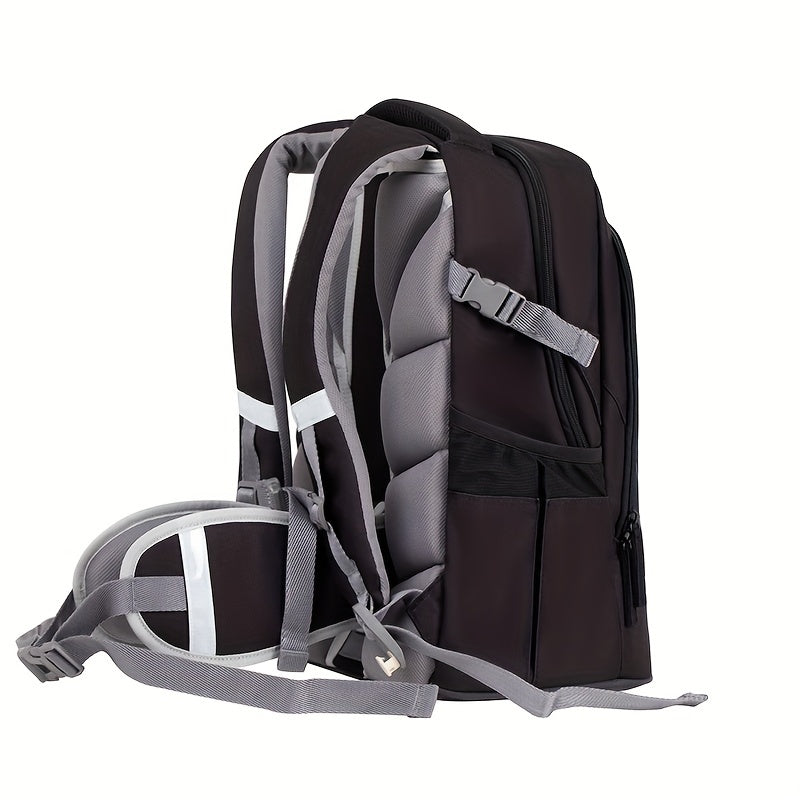 Materns Middle School Schoolbag Large Capacity Lightweight Backpack