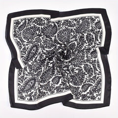 Classic Paisley Print Bandana Vintage Square Scarf Woman Necke...