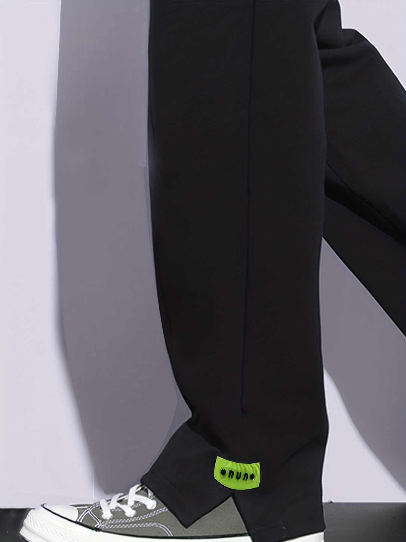 Men's Drawstring Straight Leg Solid Casual Pants