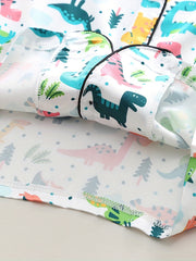 Boys Dinosaur Pajama Set Short Sleeves Tops & Bottoms