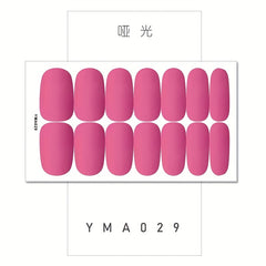 Retro Nail Polish Strips Self-Adhesive Gel Nail Wraps