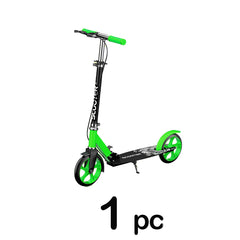Foldable Two Wheeled Skateboard with Dual Brakes
