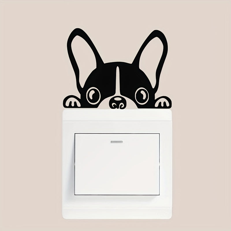 French Bulldog Light Switch Sticker Vinyl Wall Decal