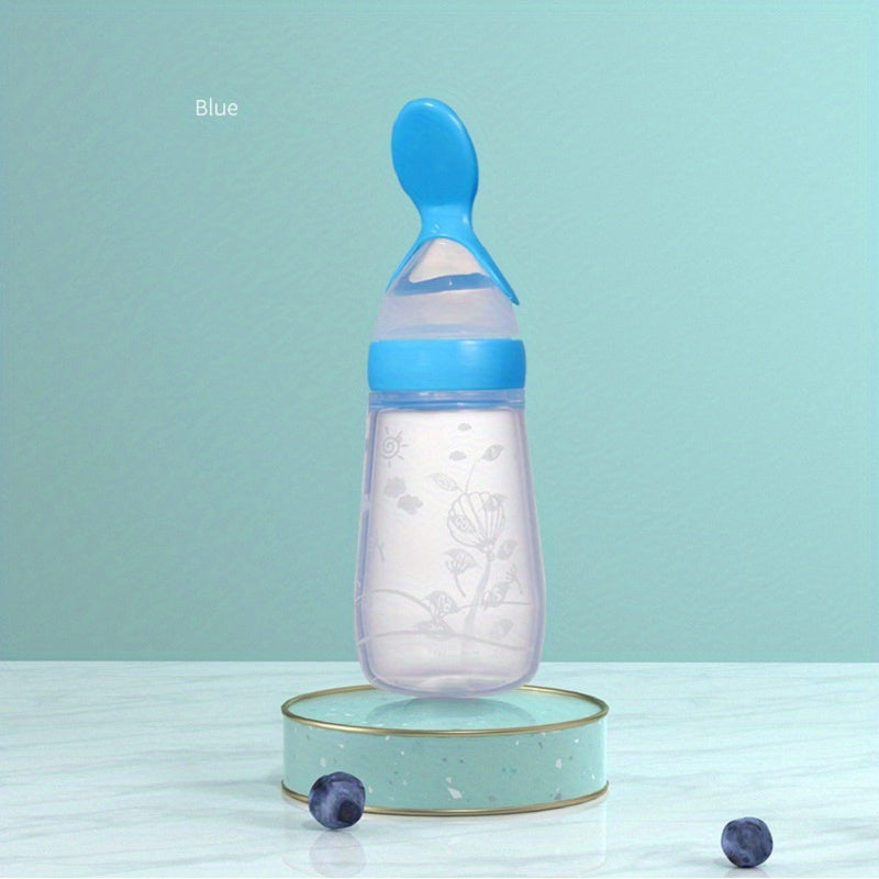 Silicone Baby Food Feeder Spoon 125ml with Soft Head Spoon Feeding