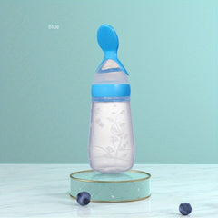 Silicone Baby Food Feeder Spoon 125ml with Soft Head Spoon Feeding