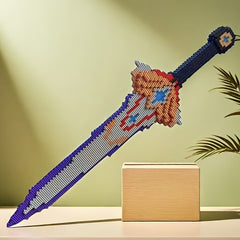 3D Puzzle Sword Building Kit Educational Party Game Table Decoration Ideal Gift