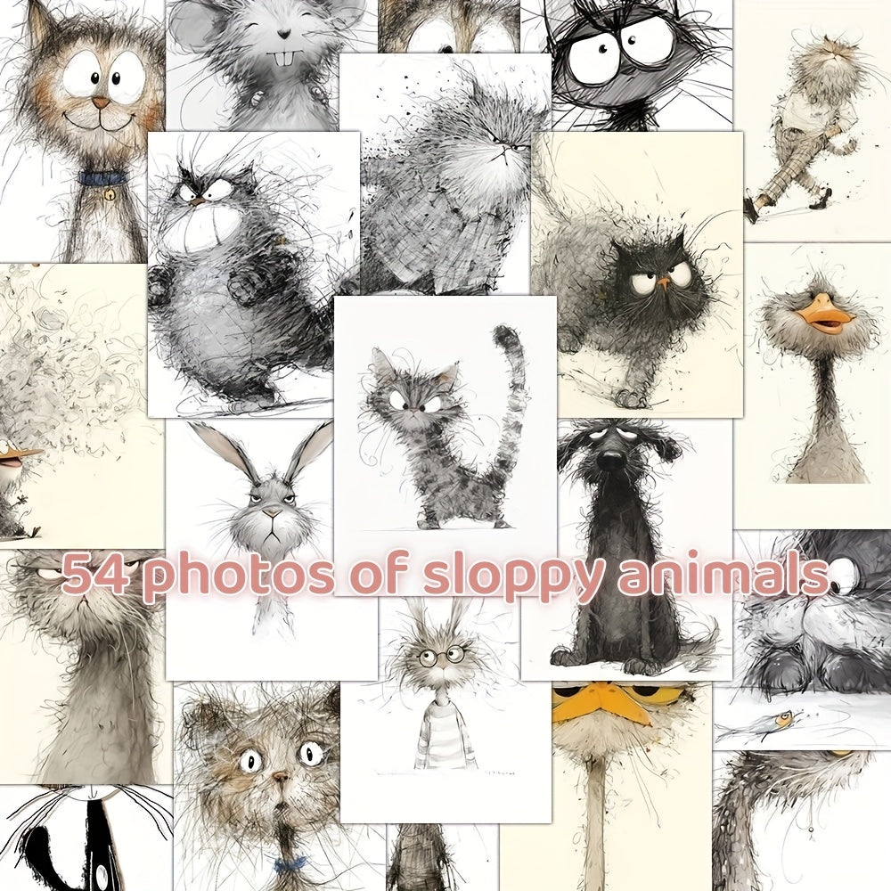 Hand Drawn Slothly Animals Stickers Cute Sketches - Journals, Skateboards