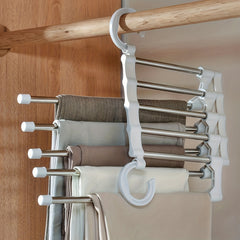 Stainless Steel Magic Pants Holder Space Saver