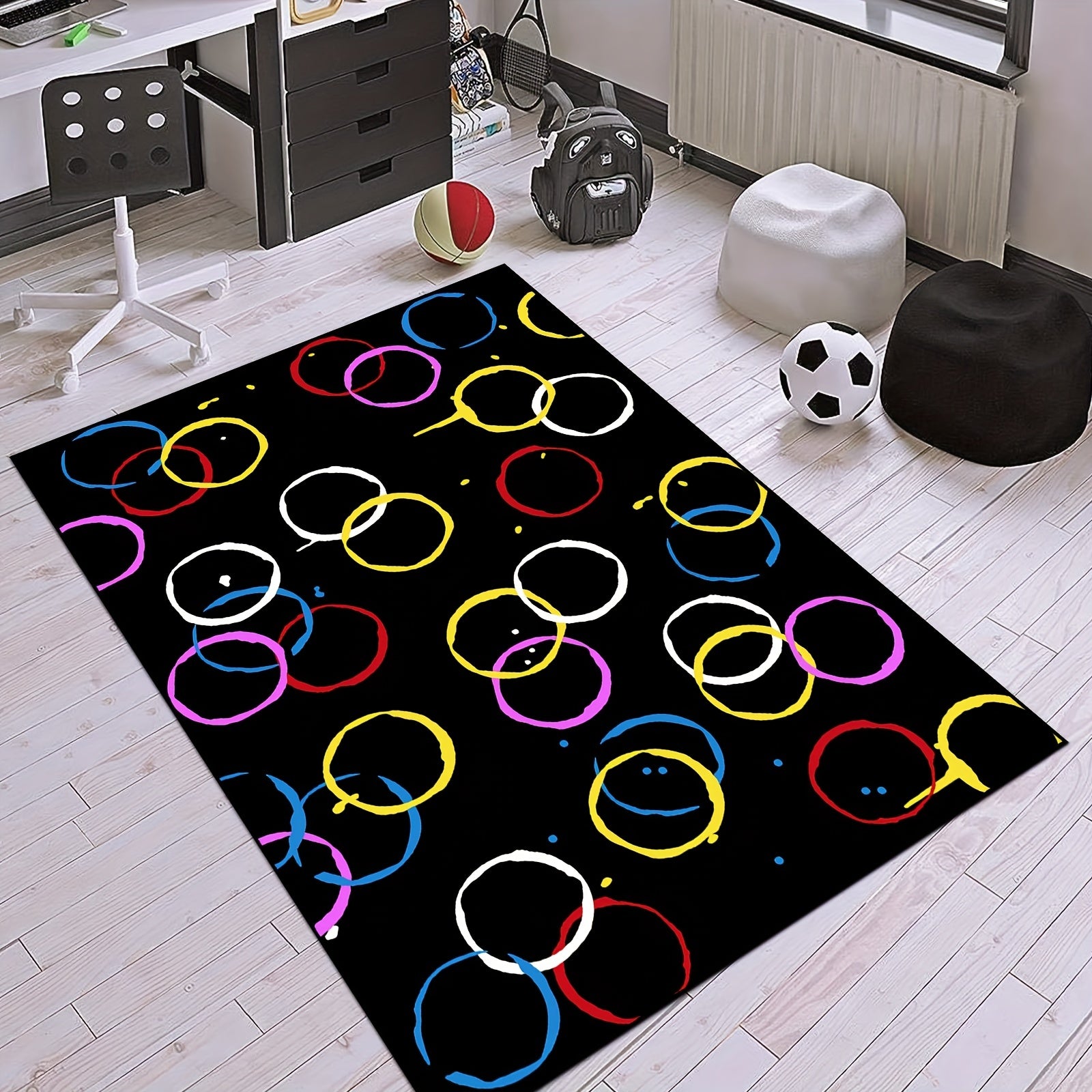 Loop Velvet Reading Area Carpet Baby Crawling Mat