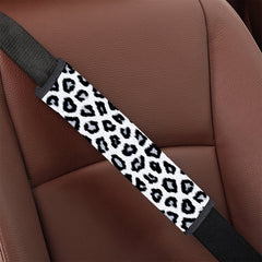 Stylish Leopard Print Seat Belt Cover for Cars