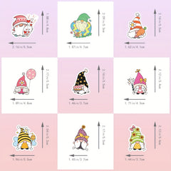 50pcs Gnome Stickers Vinyl Waterproof Decals for Water Bottle Laptop Phone
