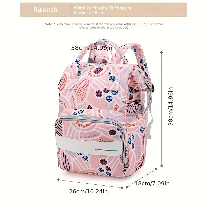 Large Capacity Travel Backpack for Moms Oxford Fabric Hand Washable