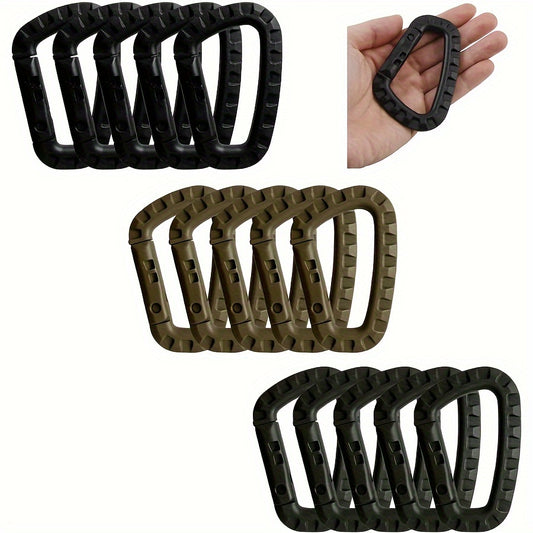 2pcs Hard Carabiners For Outdoor Camping Hiking D shaped Lightweight