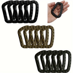 2pcs Hard Carabiners For Outdoor Camping Hiking D shaped Lightweight