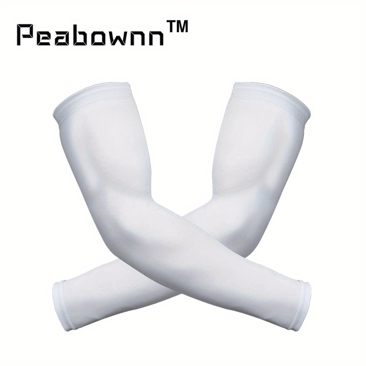 Peabownn UV Arm Sleeves UPF 50 Cooling Sport Compression Basketball