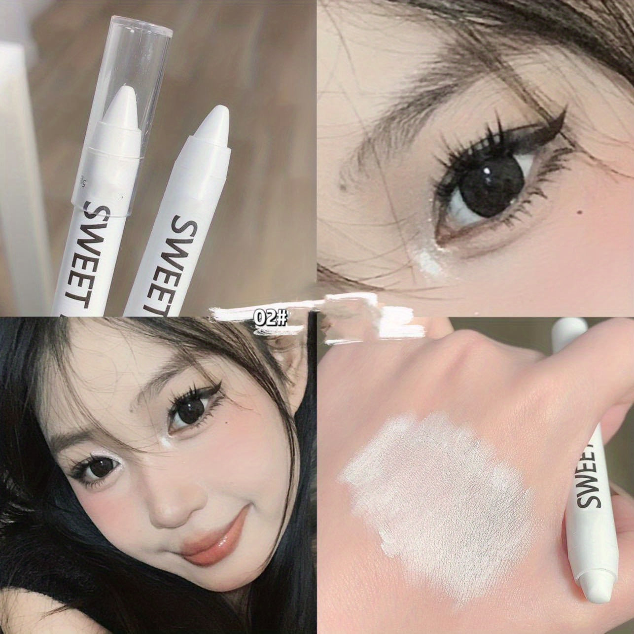 Eyelid Highlighting Pen Eye Brightening Waterproof Shimmer Stick
