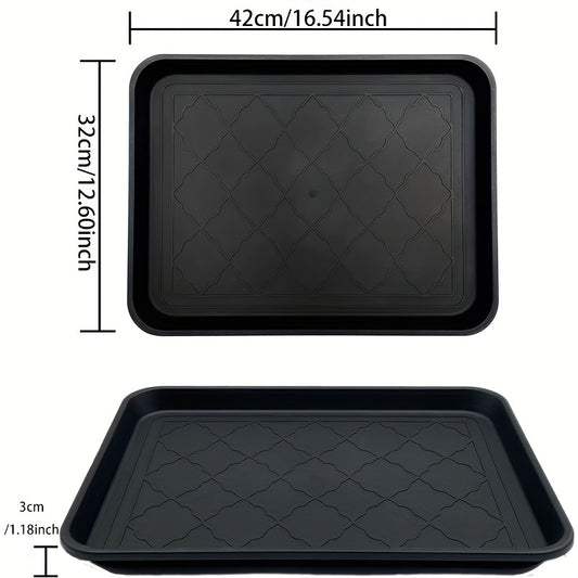 Plastic Shoe Mat Tray for Entryway Indoor Outdoor Shoe Storage