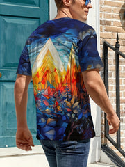 Men's Deer Graphic T-shirt Outdoor 3D Print Tee