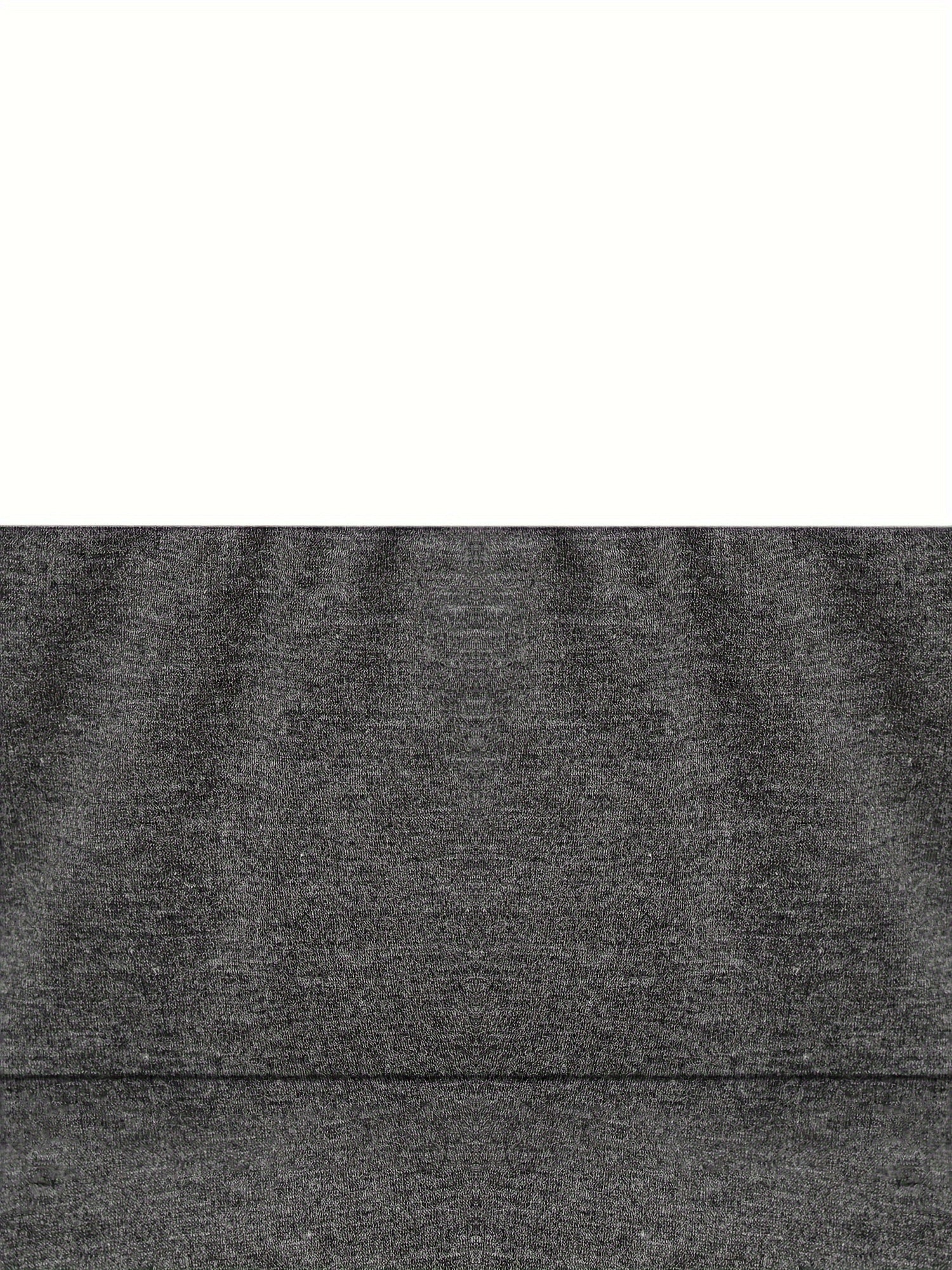  A-Line Stretch Skirt Wide Waistband Solid Color