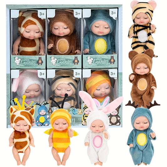 6pcs Fairy Princess Doll Set with Pajamas for Birthdays & Holidays