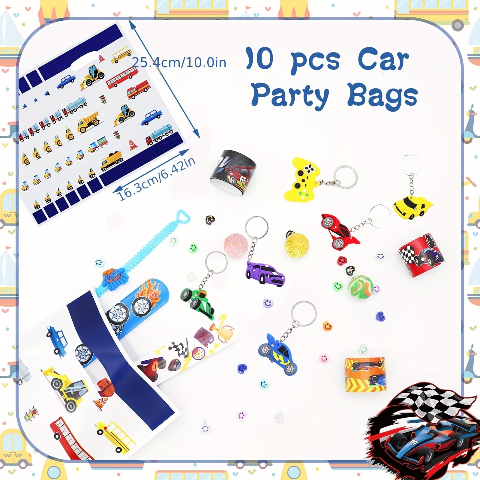 42pcs Racing Car Theme Toys Pack for Birthday Party Favors