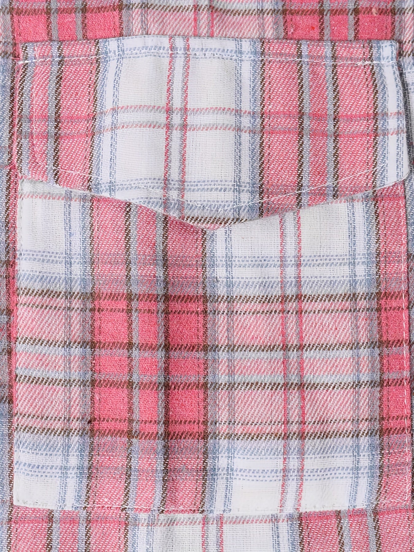  Plaid Button Up Long Sleeve Blouse