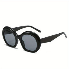 Y2K Oversized Tinted Lens Sunglasses For Women Men Round Inflated Frame Glasses