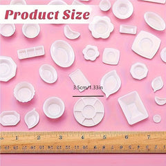 DIY Food Play Small Plate 1 12 Doll House Kitchen Tableware Model Accessories