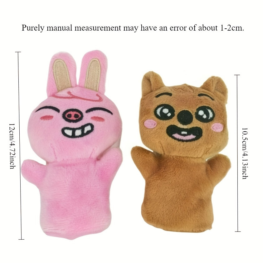 Mini Plush Doll Set Interactive Finger Puppet Toy