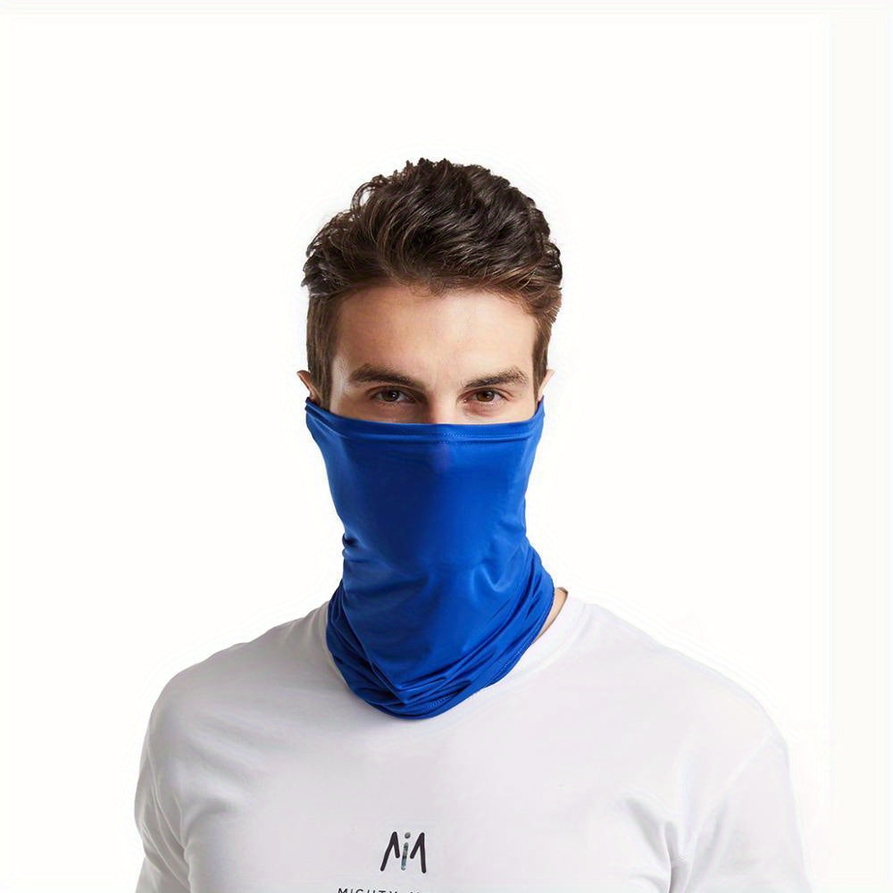 Elastic Breathable Neck Gaiter Tube Men Scarf Half Face Cover Bandana Headwear