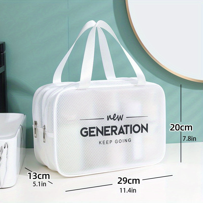 Makeup Bag with Dry and Wet Separation Extra Large Capacity
