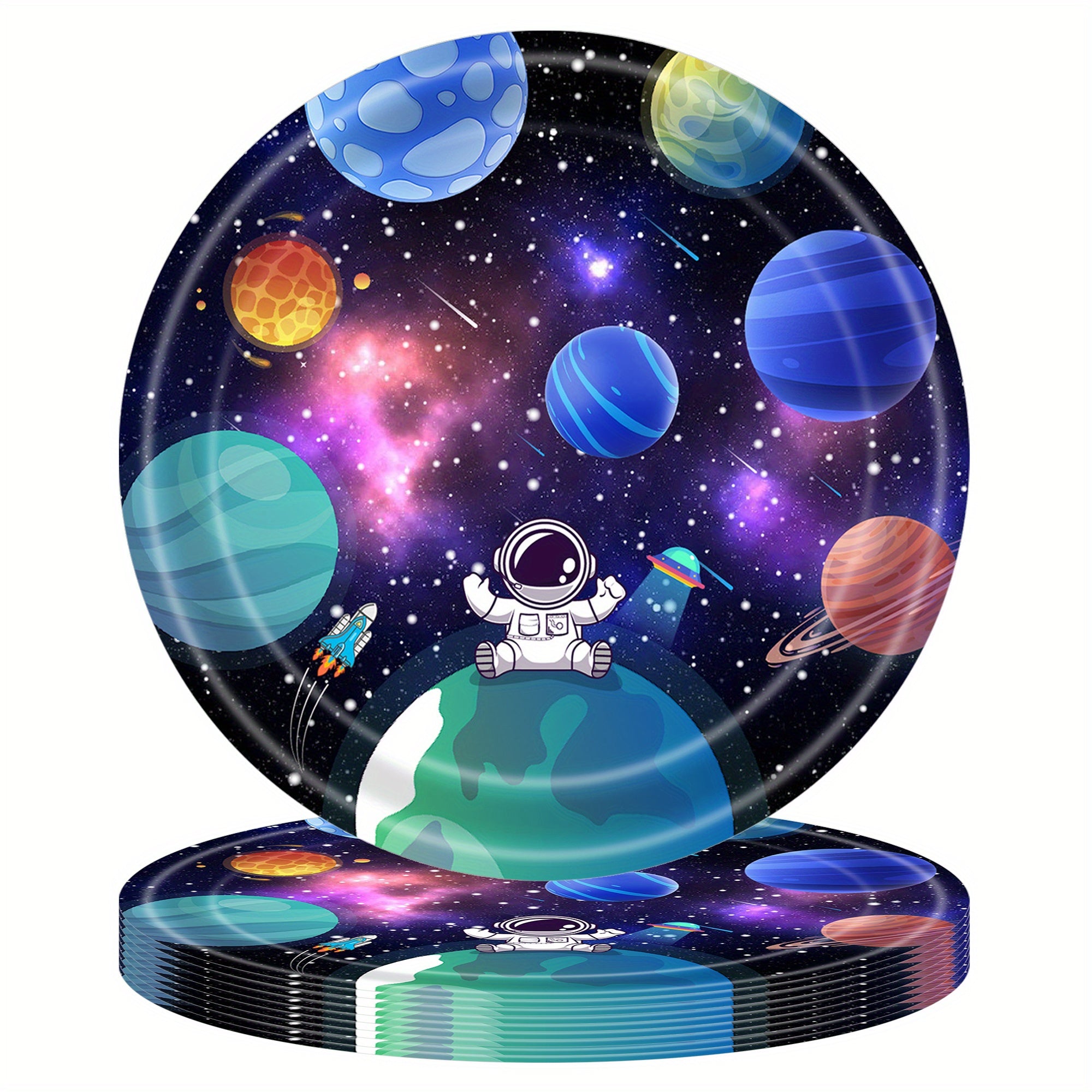 Astronaut Party Dinnerware Set for 16 Guests