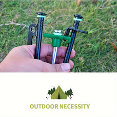 50pcs Green Camping Ground Nail Night Luminous Rings Tents Accessories
